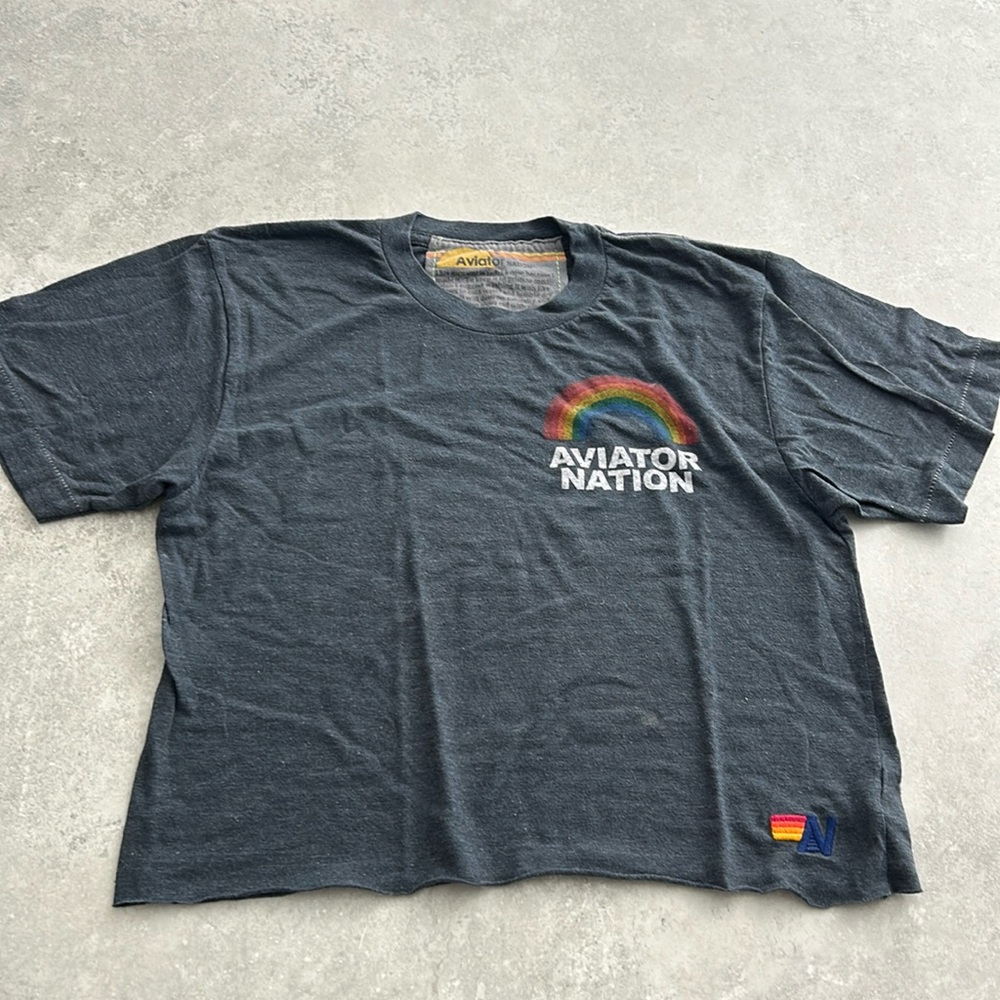 Aviator Nation Cropped Tee